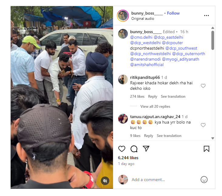 Social Media Influencer Deepak Sharma पर दिल्ली के Tilak Nagar में हमला, एक आरोपी गिरफ्तार